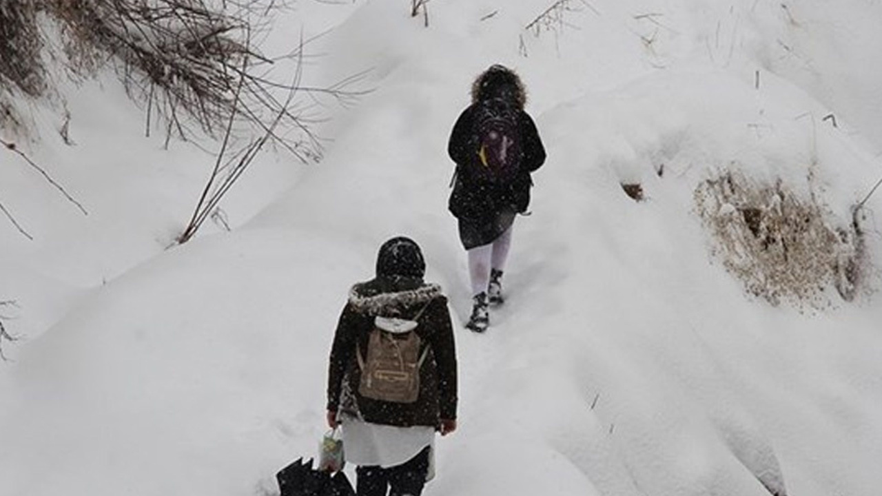 Van'da kar yağışı sebebiyle okullar tatil edildi