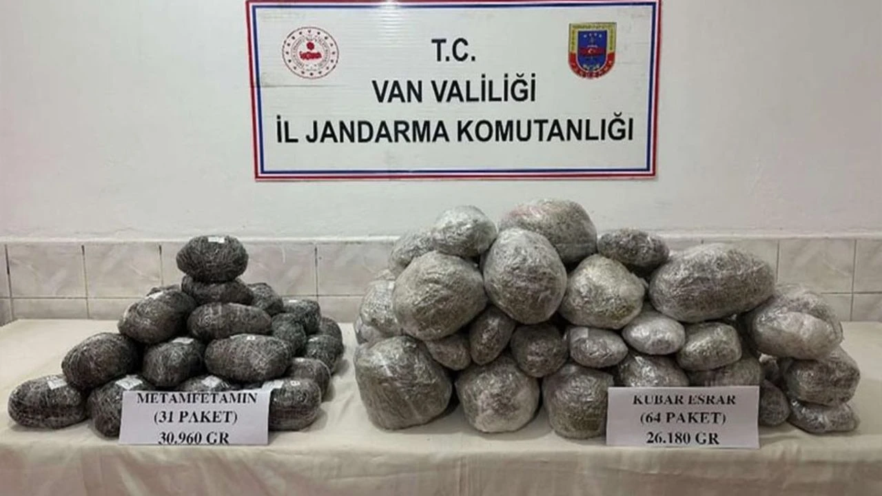 Van'da yüklü miktarda uyuşturucu ele geçirildi