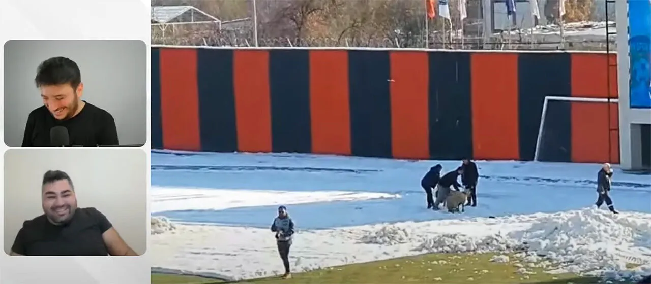 Van'da maç esnasında yapılan kurban kesimi yorumcuları krize soktu