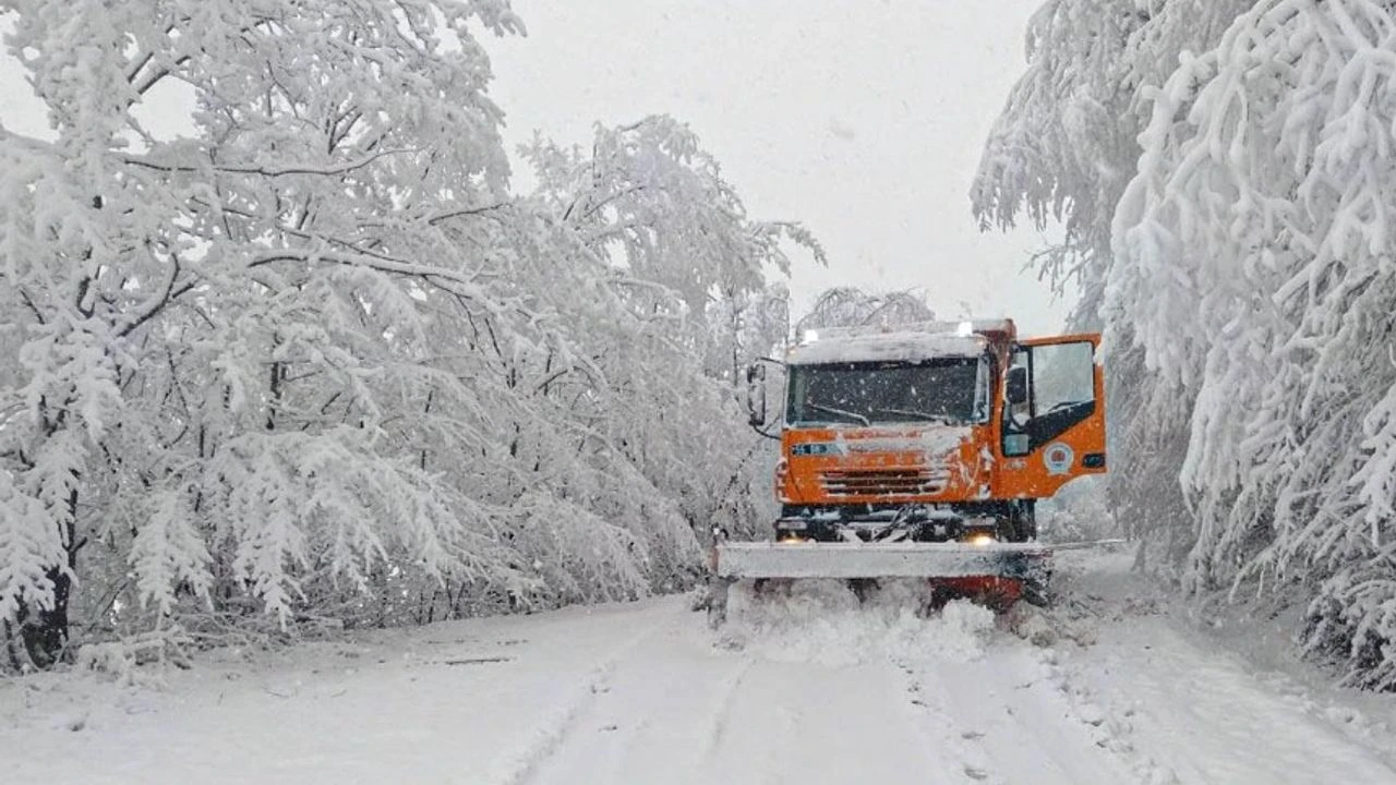 Van’da kar yağışı 85 yolu kapattı!