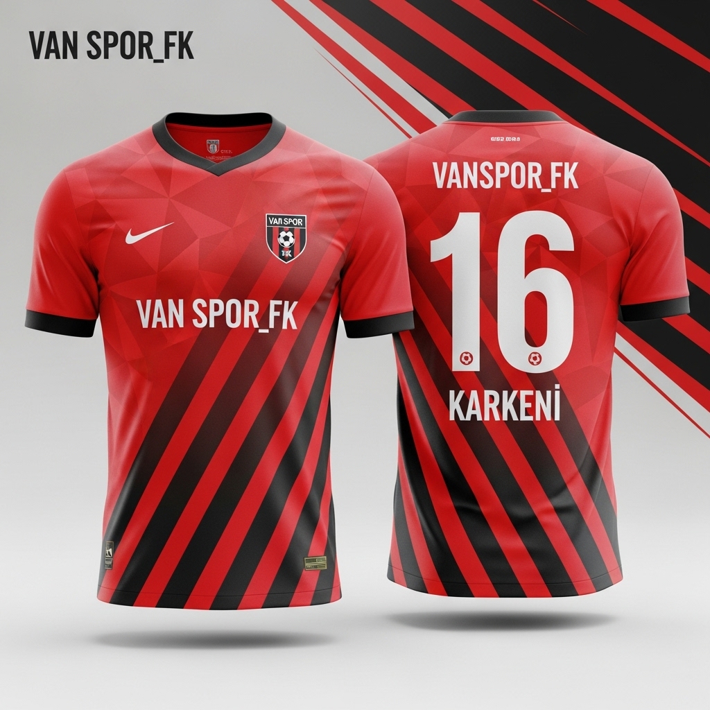 Yapay Zekanın Vanspor için Tasarladığı Formalar - Kare 7