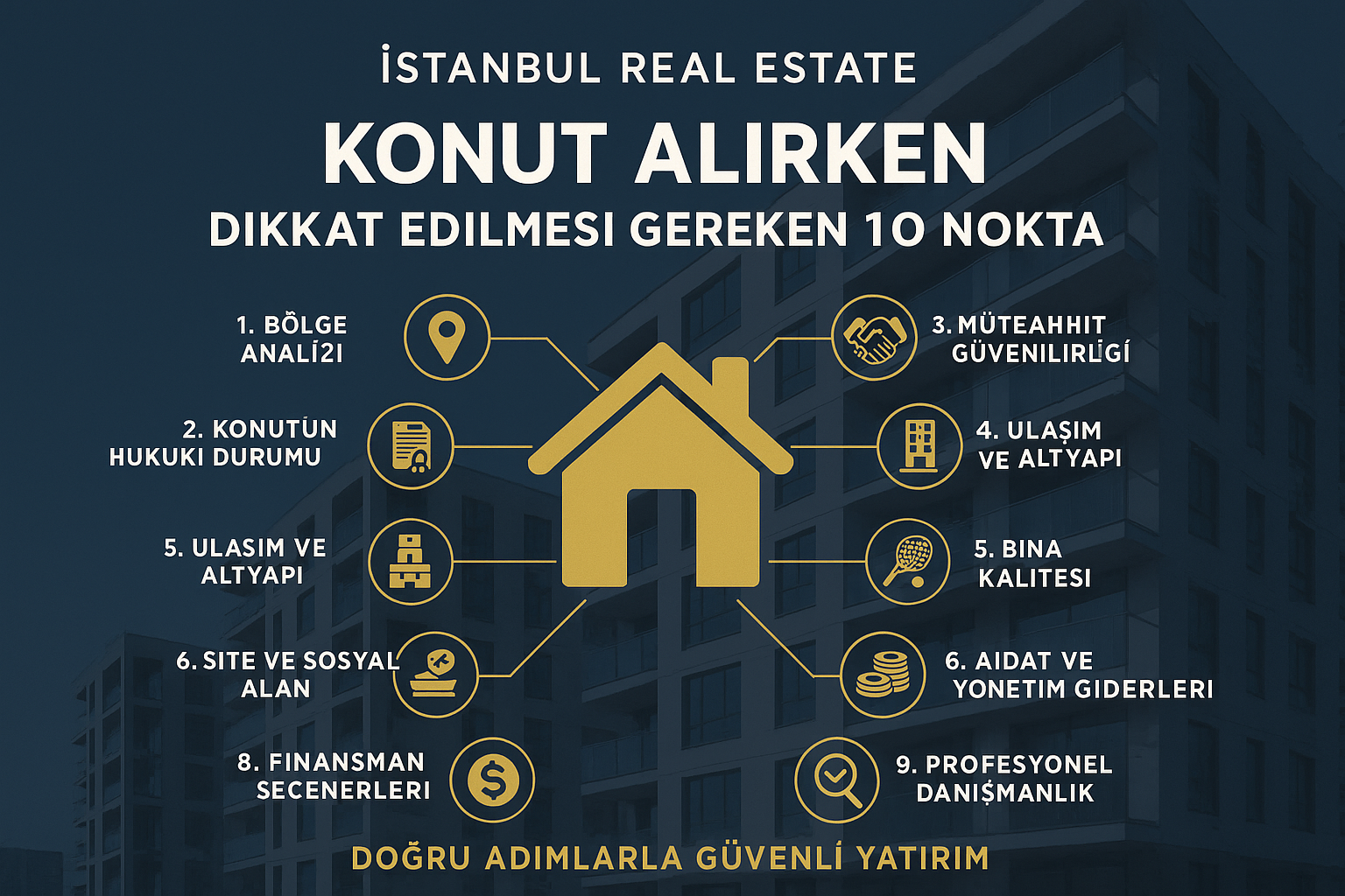 İstanbul Real Estate Üzerinden Konut Alırken Dikkat Edilmesi Gereken 10 Nokta