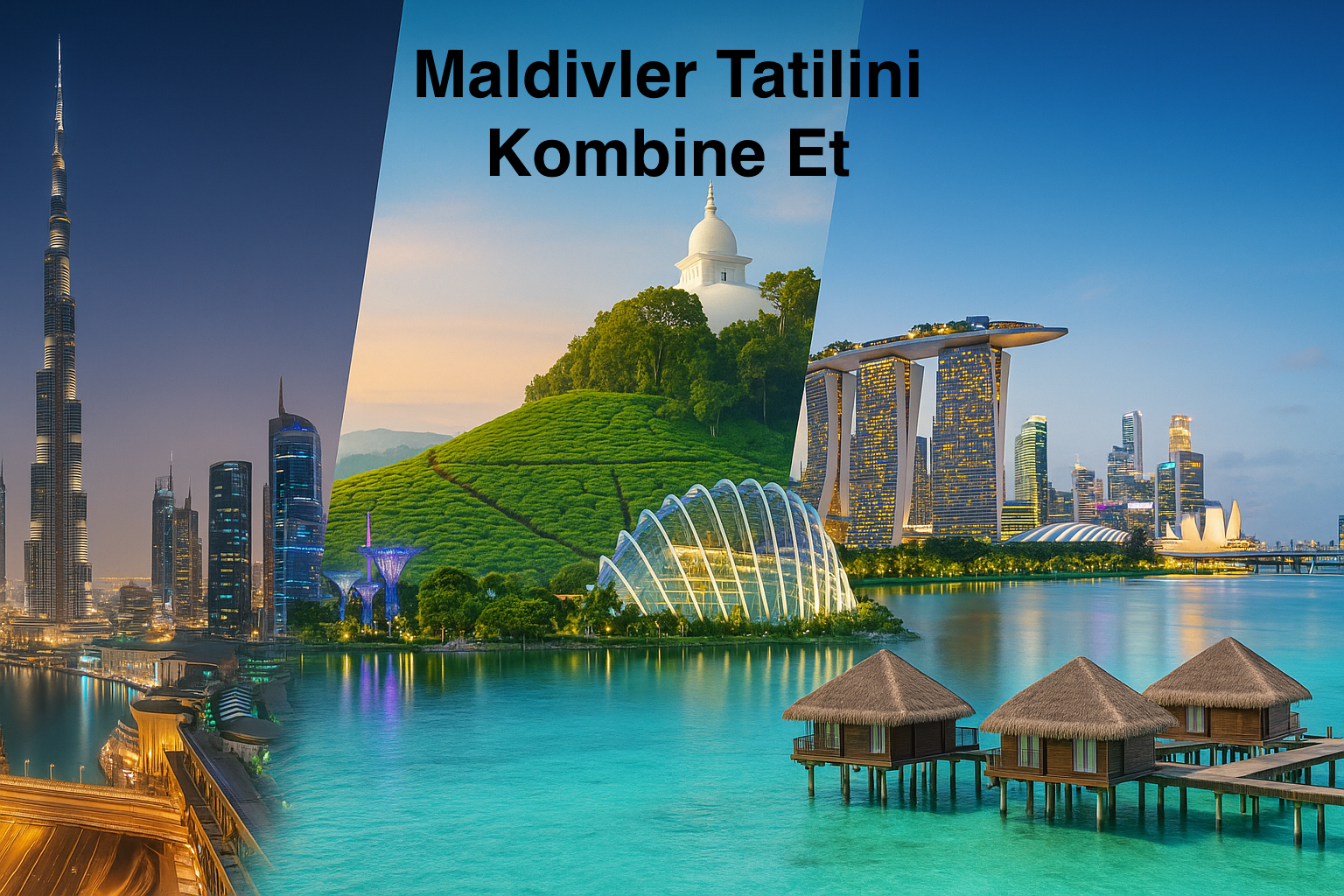 Maldivler Tatilini Kombine Et: Maldivler + Dubai, Doha, Sri Lanka, Singapur